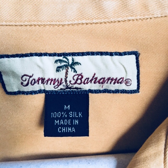 Tommy Bahama Silk Surf Shirt Medium - Picture 2 of 4